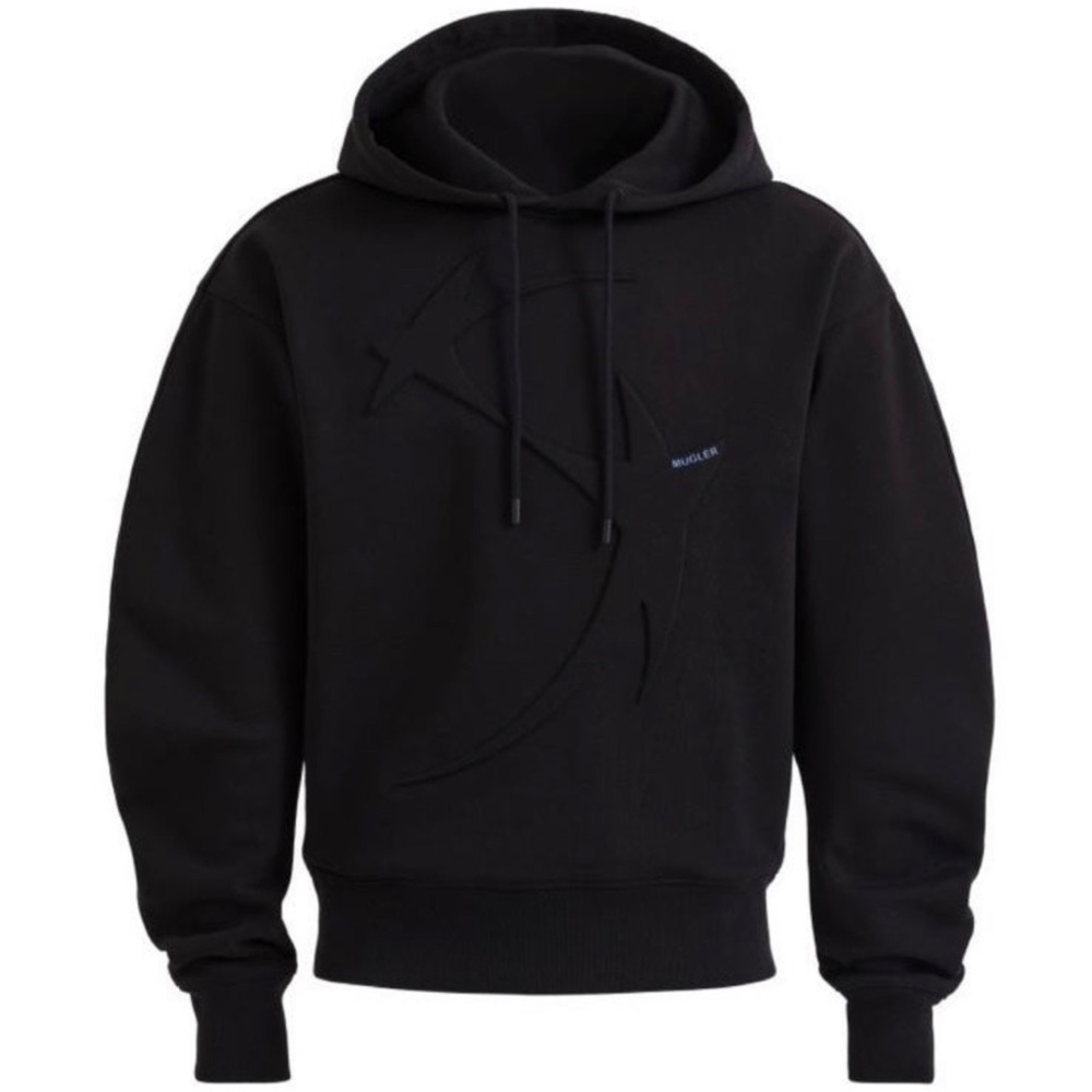 Mugler X H&M Star Motif Black hoodie